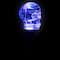 9" LED Transparent Multi-Function Halloween Skull Light